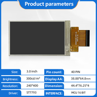 Module LCD TFT RGB 3 pouces 240*400 ST7703 avec écran IPS rond d'interface MIPI