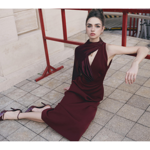 ชุดเดรสทางการของผู้หญิง Enzo LEO ชุดเดรสผ้าทอทอคุณภาพเยี่ยมทนทานผลิตจากเวียดนาม - Product Image 5