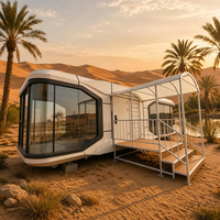 Maison conteneur moderne, sécurisée, préfabriquée, de luxe, mobile, à ossature en acier léger, ignifuge, respirante, combinable, pour bureau ou usage extérieur