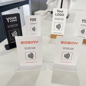 Tùy chỉnh bằng gỗ nhựa chia loại Google Facebook xem xét thẻ máy tính để bàn 13.56MHz cho Câu lạc bộ nhà hàng thanh khách sạn khu nghỉ mát quán cà phê quán rượu - Product Image 4