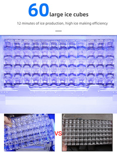 Máy làm đá thương mại Lanxin, quán trà sữa hoàn toàn tự động, nhà hàng lẩu, máy làm đá viên khối lớn công suất lớn - Product Image 5