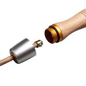 Cuerda de Saltar Ajustable para Adultos con Mango de Madera y Cuerda de Cuero, Cuerda de Saltar de Velocidad Universal con Rodamientos Metálicos - Product Image 4
