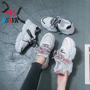 2021 New Thick-soled Breathable Height Increasing Student Casual Sports Walking Court Sneakers Women's Shoes - Product Image 3