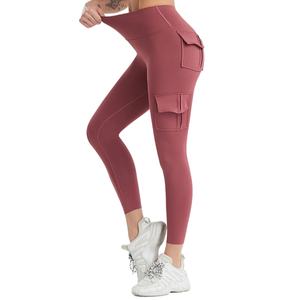 Pantalons de sport ajustés pour femmes, taille haute, pour le yoga, de haute qualité, pantalons cargo de course pour femmes - Product Image 4