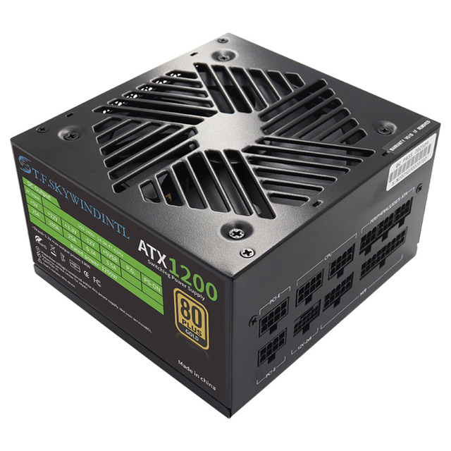 1200W 80 Plus Gold ATX PC Power Supply Fully Modular PCIe 5.1 PSU In Stock OEM Customizable Factory Direct Desktop Computer