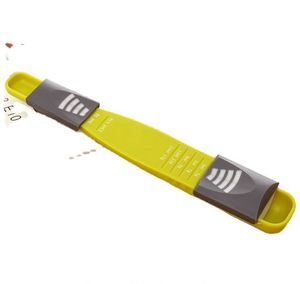 Wholesale Baking Gadget TRP Adjustable Double Head Eco-Friendly Plastic Green Powder Salt Coffee <b>Measuring</b> <b>Spoon</b> Scale 1pc Hand - Product Image 2