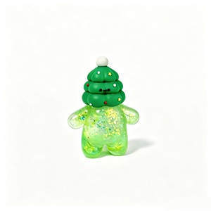 Jouet Squishy Pailleté de Noël Père Noël Bonhomme de Neige NeeDoh Anti-stress à Presser, Poupée Mignonne, Cadeau de Fête de Noël, Remplissage de Chaussette pour Enfant - Product Image 6