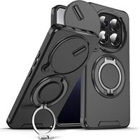360 ° Coque de téléphone avec béquille rotative pour Xiaomi Redmi Note 15 14 13 Pro Plus, coque de téléphone résistante aux chocs et robuste
