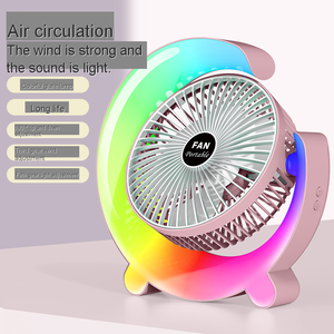 Running Horse Light Ventilador <span class=keywords><strong>de</strong></span> escritorio con carga USB Home Moon Night Light Fan Regalos para hombres/mujeres/familia/amigos - Product Image 4