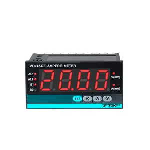 Toptan için Dc voltmetre dijital Din demiryolu dijital voltmetre 12 Volt Dc voltmetre