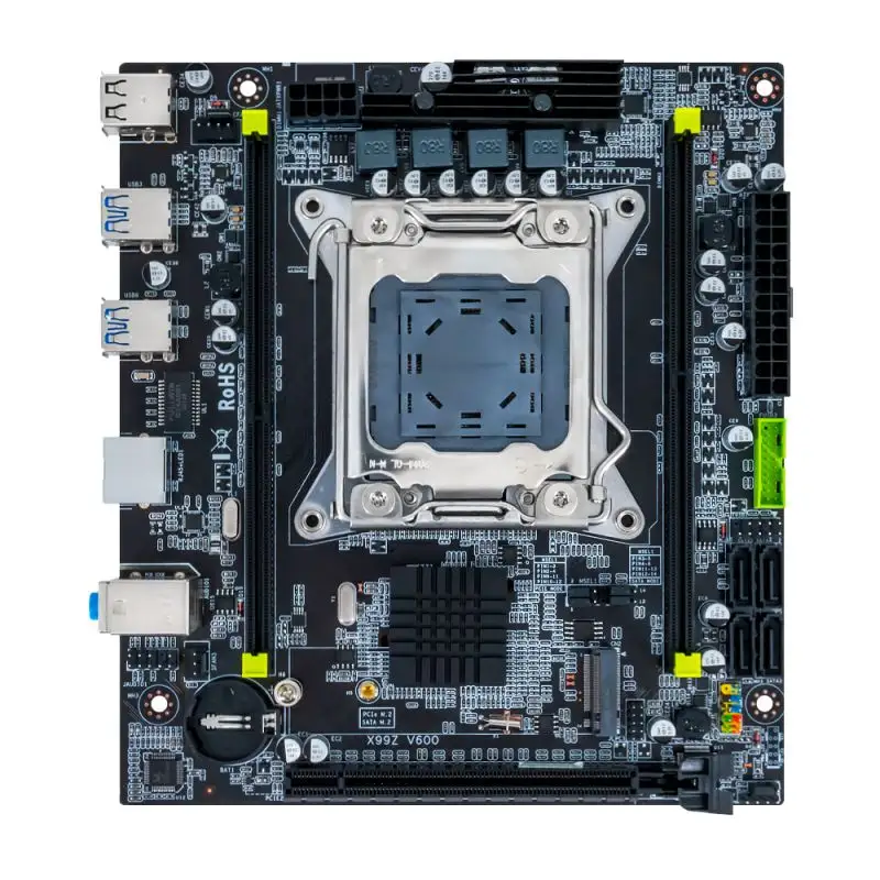เมนบอร์ดสองช่องสัญญาณประสิทธิภาพสูง X99ชุดรองรับ Intel Xeon E5 LGA2011-3 DDR4 64G USB3.0 I/O
