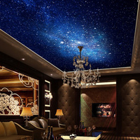 Murale personnalisée 3D, peinture murale de ciel nocturne avec nébuleuse d'étoiles, papier peint pour plafond, papier peint pour chambre à coucher, canapé, fond de télévision, galaxie, papier peint photo