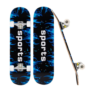<span class=keywords><strong>Surfskate</strong></span> 4 roues PU Flash 31 pouces à motifs colorés pour jeunes, en bois d'érable 7 couches, double kick, roulements ABEC-7 - Product Image 1