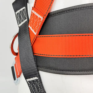 建設用全身安全帯 ポリエステル素材 4つのDリング 落下防止 衝撃吸収ランヤード 耐荷重150kg - Product Image 6