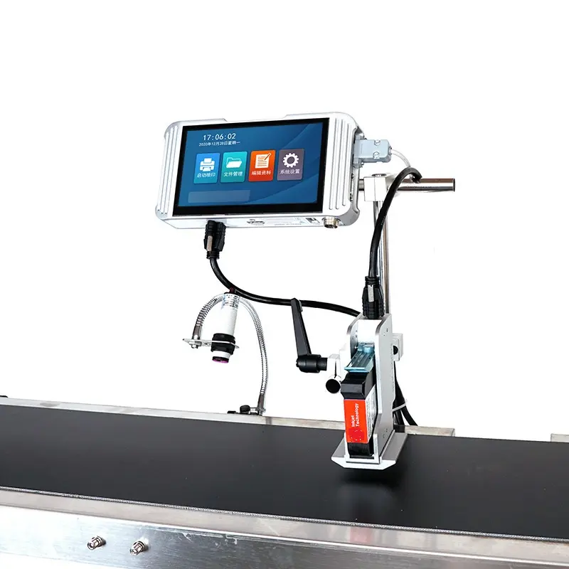 TIJ Industrial inyección de tinta en línea fecha de caducidad Número de serie máquina impresora de codificación de inyección de tinta