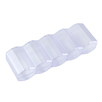 YH Chips Accessoires Boîte de rangement en acrylique givré 100 jetons de poker 45mm