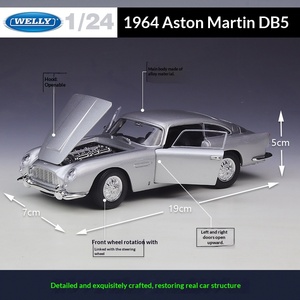 WELLY 1:24 <span class=keywords><strong>1964</strong></span> <span class=keywords><strong>Aston</strong></span> <span class=keywords><strong>Martin</strong></span> DB5, Coche de Juguete de Metal Fundido a Presión, Modelo de Aleación Metálica para Coleccionistas, Regalo, Venta al Por Mayor - Product Image 4