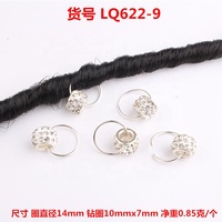 Accessoires de décoration de cheveux en or argent Offre Spéciale pour dreadlocks cheveux tresse manchette cheveux anneaux pour pendentif tresse synthétique