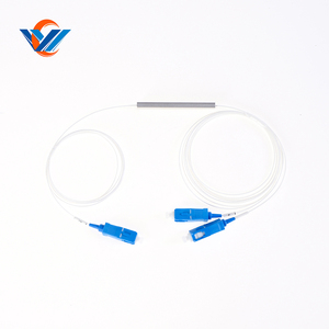 Nhà Máy Giá 1x2 0.9 MÉT 1m Mini ống thép sợi quang PLC Splitter 1:2 với SC UPC/APC kết nối - Product Image 1