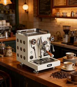 เครื่องชงกาแฟเอสเพรสโซ่เชิงพาณิชย์ E61 ระบบทำความร้อนคู่ ควบคุมอุณหภูมิได้ หน้าจอสัมผัสอัจฉริยะ ดีไซน์กะทัดรัด เหมาะสำหรับโรงแรม - Product Image 1