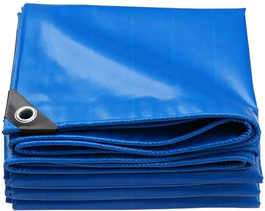 Blue Tarpaulin Truck Cover Rainproof Cloth PVC Knife Coated Tarpaulin