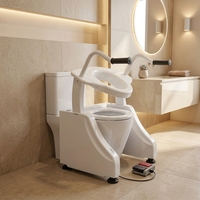 Siège de toilette électrique pour usage domestique, chaise de toilette à levage assisté pour adultes handicapés, installation facile, équipement de sécurité pour la salle de bain