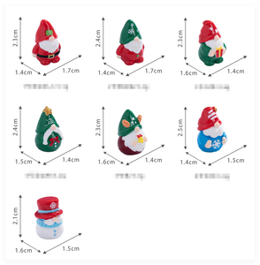 Fioriera decorazione in miniatura terrario gnomo bosco all'ingrosso giardino colorato fungo statuetta giocattoli piccola gente scultura - Product Image 2