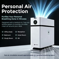 Purificateur d'air personnel compact Airdog X1 pour petites pièces avec contrôle intelligent par application et affichage de l'IAQ