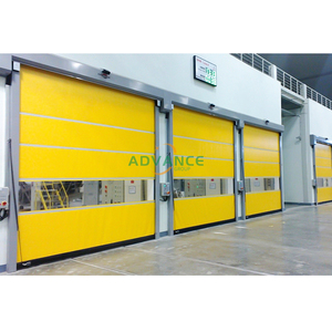 Porta Avvolgibile Automatica <span class=keywords><strong>in</strong></span> Acciaio ad Alta Velocità, Serranda Rapida <span class=keywords><strong>in</strong></span> <span class=keywords><strong>PVC</strong></span> per Magazzini Industriali, Isolamento Termico, Apertura a Spinta e Trazione - Product Image 1