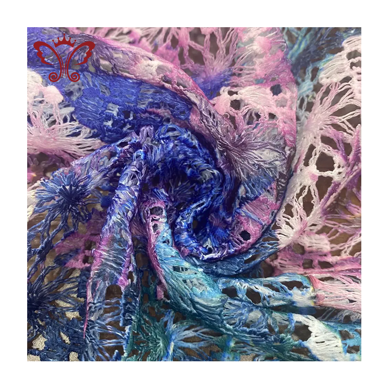 High Quality Chiffon Jacquard Embroidery Fabric