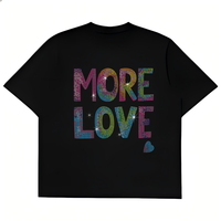 Meilleures ventes : Motif personnalisé en strass thermocollant « More Love » pour le Mois de l'Orgueil, pour T-shirt