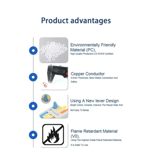 2 pin mini nhanh Dây cáp kết nối phổ nhỏ gọn dây dẫn mùa xuân nối nối dây nối đẩy trong khối thiết bị đầu cuối - Product Image 3