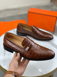 Chaussures Oxford en cuir pleine fleur avec semelle extérieure en cuir de vachette et tige en tissu, semelle intermédiaire en caoutchouc mousseux/latex, doublure en caoutchouc, toutes saisons - Product Image 2