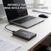 VONN Box Esterno Scorrevole ad Alta Velocità per HDD da 2.5" USB 3.0 5Gbps JMS578, Case Portatile per SSD/HDD per Laptop
