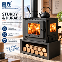 Poêle à bois haute efficacité pour chauffage intérieur, foyer multi-combustibles en fonte pour bois et charbon, four de chauffage domestique hivernal
