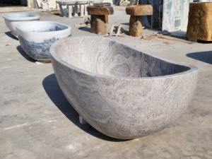 <span class=keywords><strong>Bañera</strong></span> de Spa de piedra Real, <span class=keywords><strong>bañera</strong></span> de mármol independiente de <span class=keywords><strong>roca</strong></span> Natural, <span class=keywords><strong>bañera</strong></span> de piedra de mármol blanco gris ovalada - Product Image 5