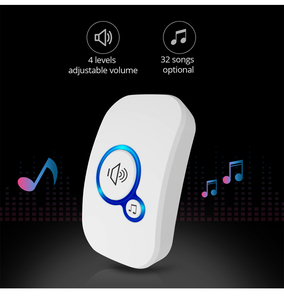 Kerui M557 Đa Chức Năng Không Dây Chuông Cửa Home An Ninh Chào Đón Thông Minh Chimes Chuông Cửa Báo Động <span class=keywords><strong>LED</strong></span> Ánh Sáng 32 Bài Hát - Product Image 3