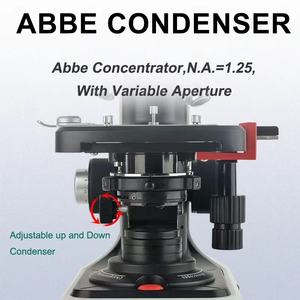 학생용 LED 조명이있는 40X-2500X 쌍안 생물학적 현미경 실험실 교육 현미경 - Product Image 5