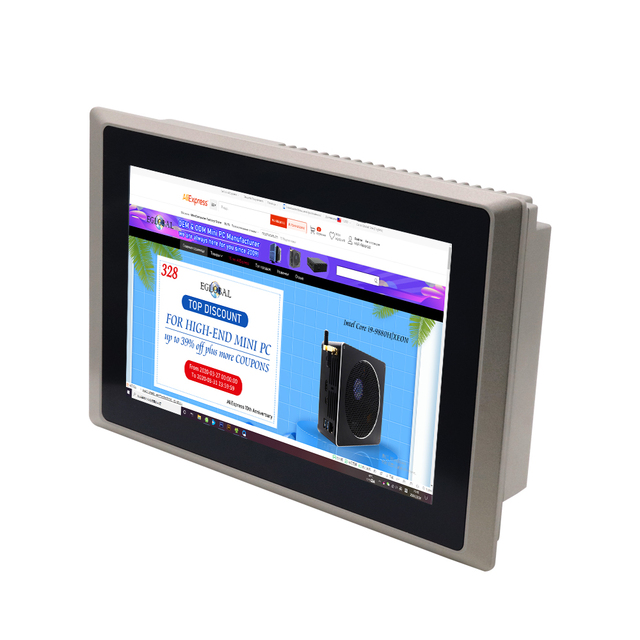 Eglobal Touch Screen Industrial Tablet Pc Core I7 4500U Dual Lan 6com Ports All in One Industrial Mini Pc 12.1inch Screen