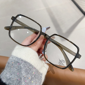 Qianai TR90 Montura de Gafas Rectangulares con Protección UV y Anti Luz Azul para Mujer, Montura Completa, Lentes AC P6 1125 - Product Image 3
