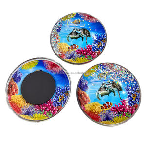 Aimant de réfrigérateur Aqua Dome, aimant liquide personnalisé avec poisson couronne, promotion, aimant de réfrigérateur flottant avec eau liquide, <span class=keywords><strong>huile</strong></span> en mouvement - Product Image 3