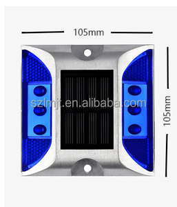 Хит продаж: 6 светодиодных алюминиевых солнечных светоотражателей для подъездных дорог, мигающие светоотражатели «кошачий глаз», дорожные маркеры, светоотражатели для тротуаров - Product Image 1