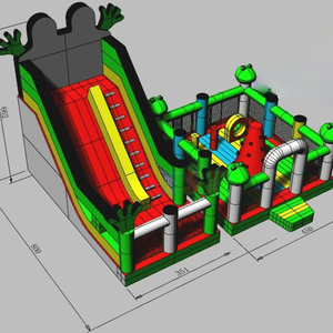 Château gonflable à bas prix, toboggan gonflable, Dvorac Na Napuhavanje Sa Zivotinjama, jungle, <span class=keywords><strong>zoo</strong></span>, château gonflable commercial, souffleur - Product Image 4