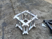 Structure de scène en aluminium courbée, ronde et circulaire, sur mesure, pour festival de musique, spectacle de DJ et événements.