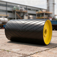 Poulie de ralentissement à roulement à billes et jante en acier JUXIN pour système de convoyeur à bande, haute efficacité pour terminal portuaire