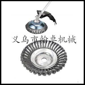 Disco de alambre de acero para eliminación de óxido, cabezal de corte de césped con alambre trenzado, discos de lijado para cortacésped eficaz - Product Image 4