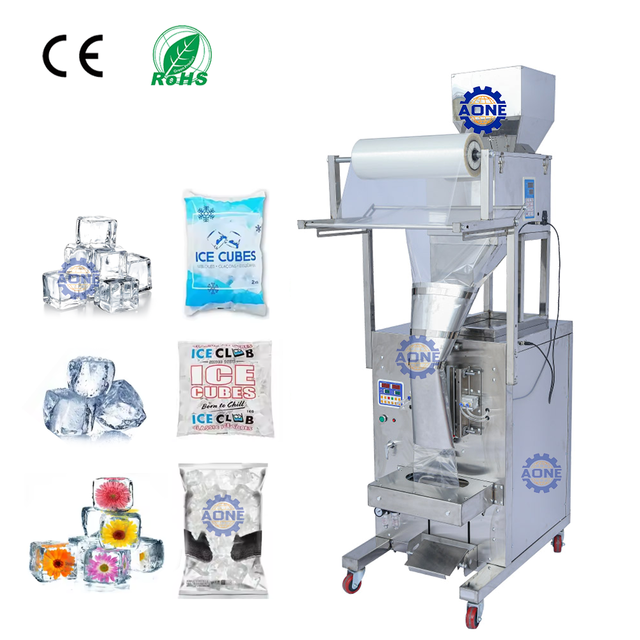 Multifunction 220V Ice Bagging Machine High Speed Big Ice Cube Maker Machine 1 Year Warranty Maquina Empacadora De Hielo En Cubo