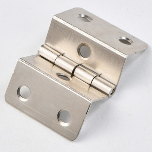 Furniture Hinge 30mm Silver Iron Surface Mount 6-Hole Right Angle For <b>Storage</b> And Closet - Product Image 2