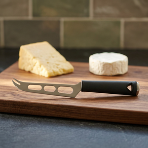 Couteau à fromage en acier inoxydable 430 avec pointe de fourchette et bord dentelé, écologique, compatible lave-vaisselle, outil de coupe pour cuisine, pâtisserie, cadeau - Product Image 4