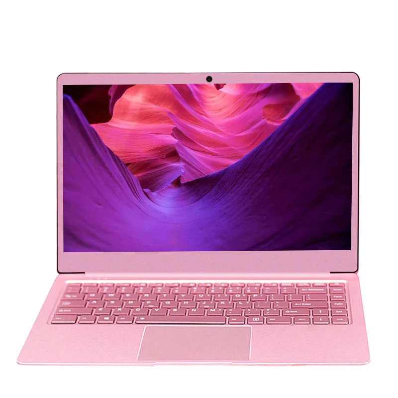 Pembe 14.1 inç dizüstü bilgisayarlar 8g Ram 512g 256g 128g Ssd oyun dizüstü Intel dört çekirdekli Netbook dizüstü bilgisayar